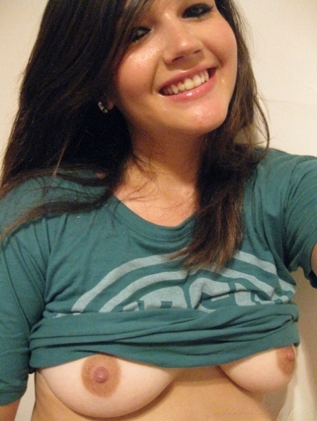 Cutie Veronica takes a slef shot of her nice big tits and firm round ass 67338809