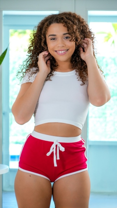 Latina teen Willow Ryder sports permed hair during sex with a black man 28191928