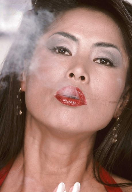 Mature Asian babe Minka flaunting monster tits and spreading hairy pussy 60519518