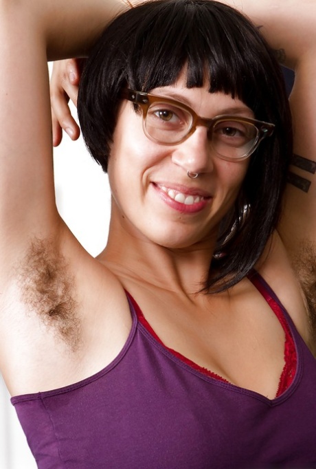 Slutty brunette MILF in glasses showing off her shaggy cunt 10645522