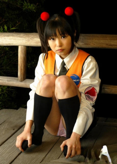 Nasty asian schoolgirl playing with her favorite sex toys 94474412
